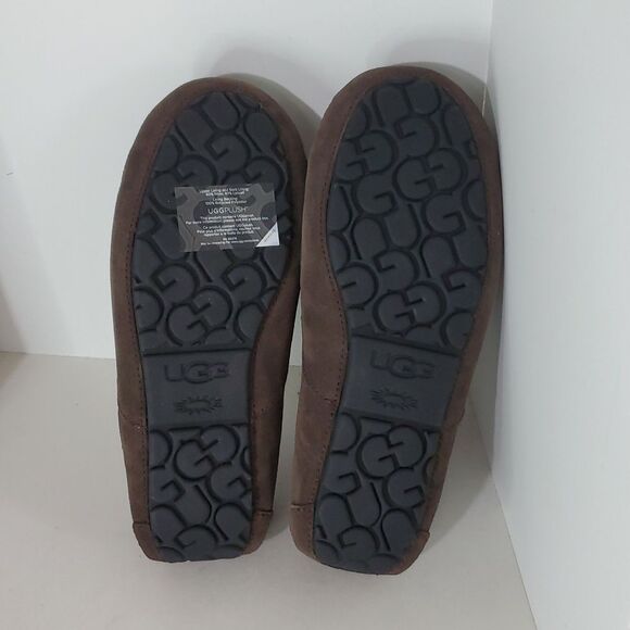 UGG Ascot Slipper Dusted Cocoa Suede Wool Comfort Loafer Men's US 9 NIB - Picture 12 of 15